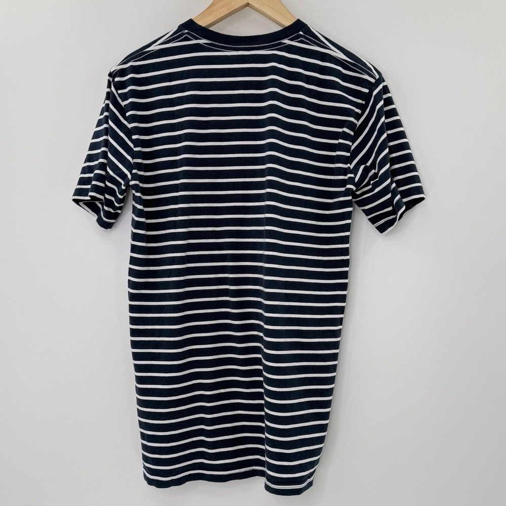 OHMONAH Mens Navy White Stripe Penguin Ice Cream Graphic T Shirt Size‎ Medium - Picture 2 of 7